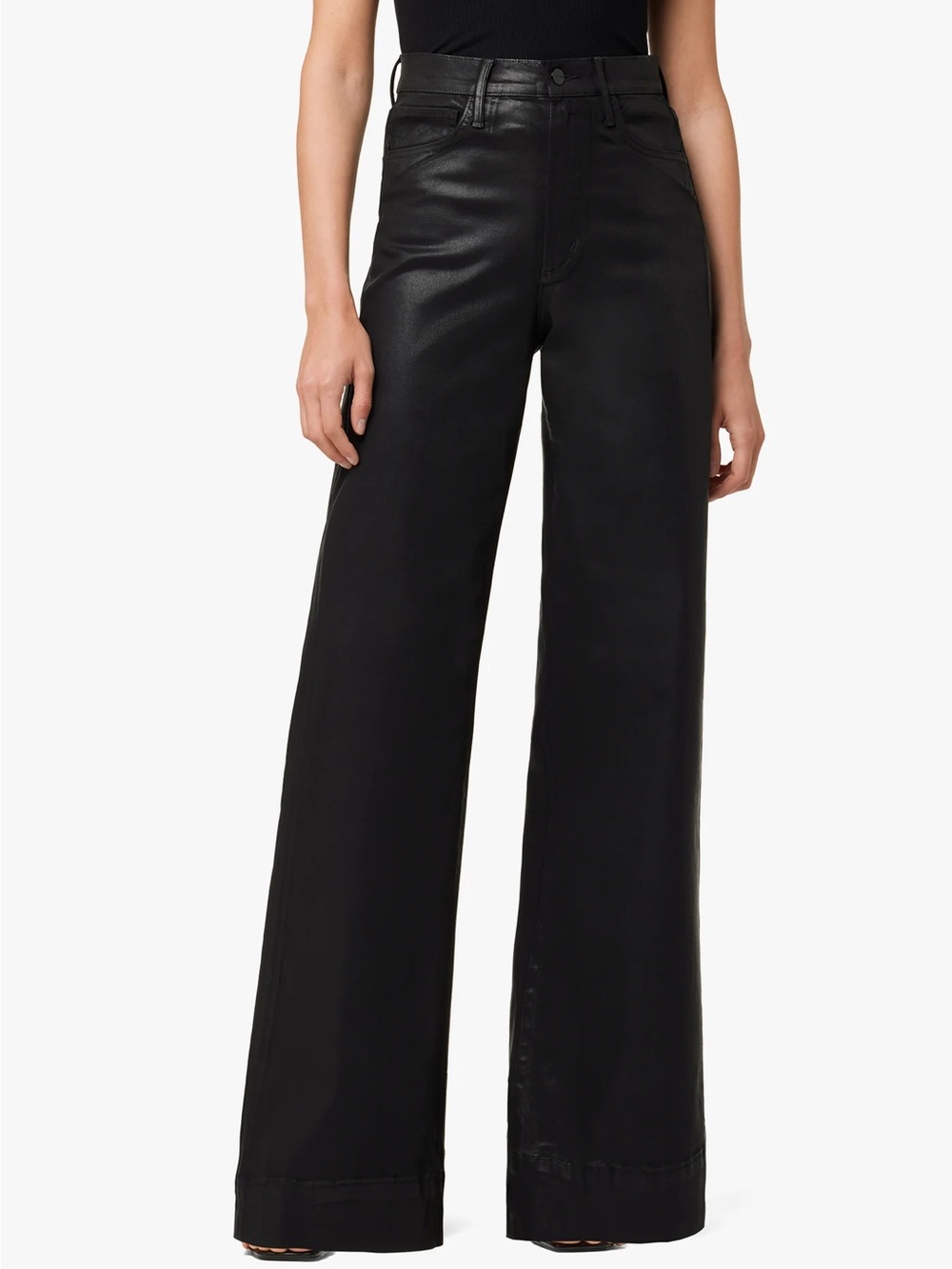 Joe's Jeans The Mia High Rise Wide Leg Jeans Black 1 size 25